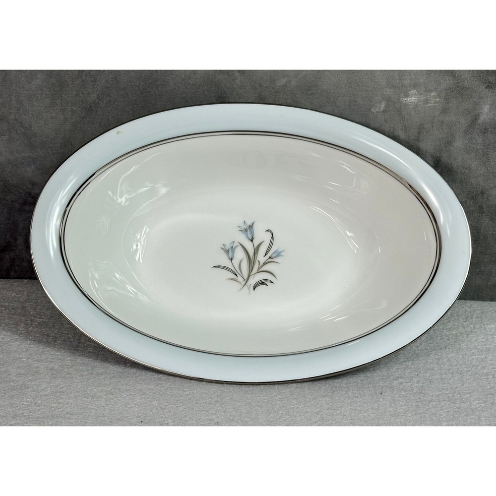 Noritake Bluebell # 5558 10" Oval Vegetable Serving Bowl
